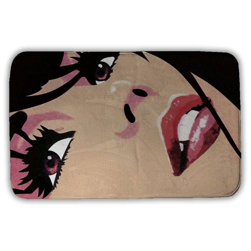 Fatal woman Bath Mat with Non-Slip Backing - Quick Dry Memory Foam Bathroom Rug - Absorbent - Modern Plush Spa-Style - Machine Washable
