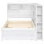 Lit de jour d'angle avec USB et rangement-106886547