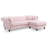 Nola Velvet L-Shaped Sectional Reversible-1393727334