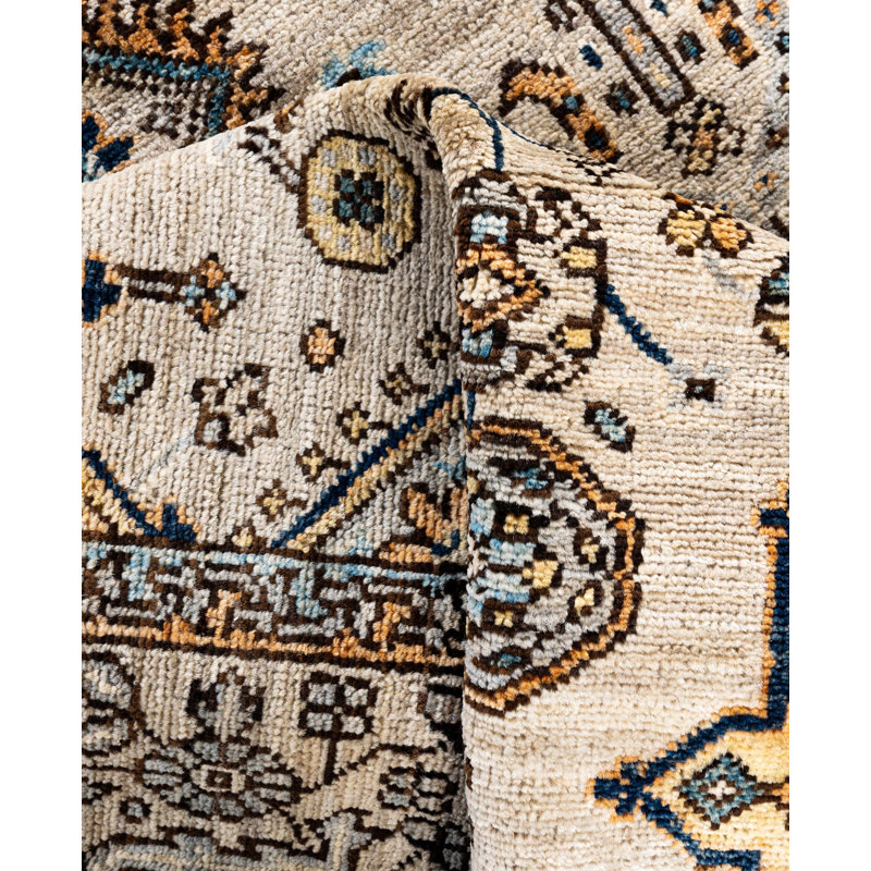 Serapi One-of-a-Kind 4' 0" X 5' 9" Hand Knotted Area Rug