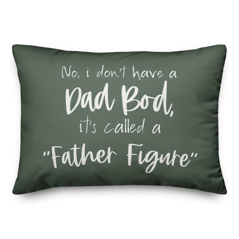  Housse de coussin d'extérieur rectangulaire Dad Bod Father