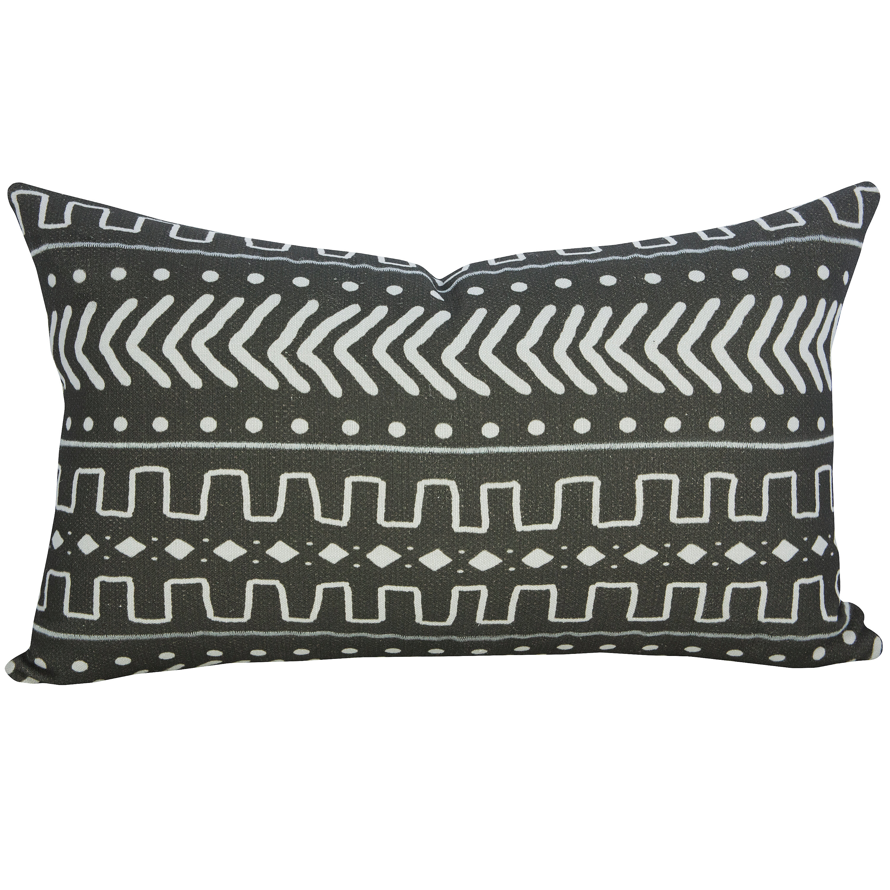 TheWatsonShop Mud Cloth Linen Reversible Throw Pillow | Wayfair