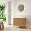 Meuble-lavabo simple avec plateau en pierre frittée