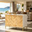 Buffet compact avec motif à chevrons
