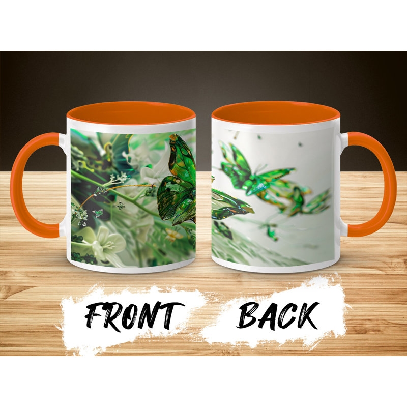 Ceramic Coffee Mug, Orange