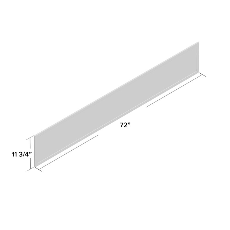 Display Rails MooreCo Vinyl Mounting / Installation Required and Wall Bulletin Board, 11.75" H x 6' L
