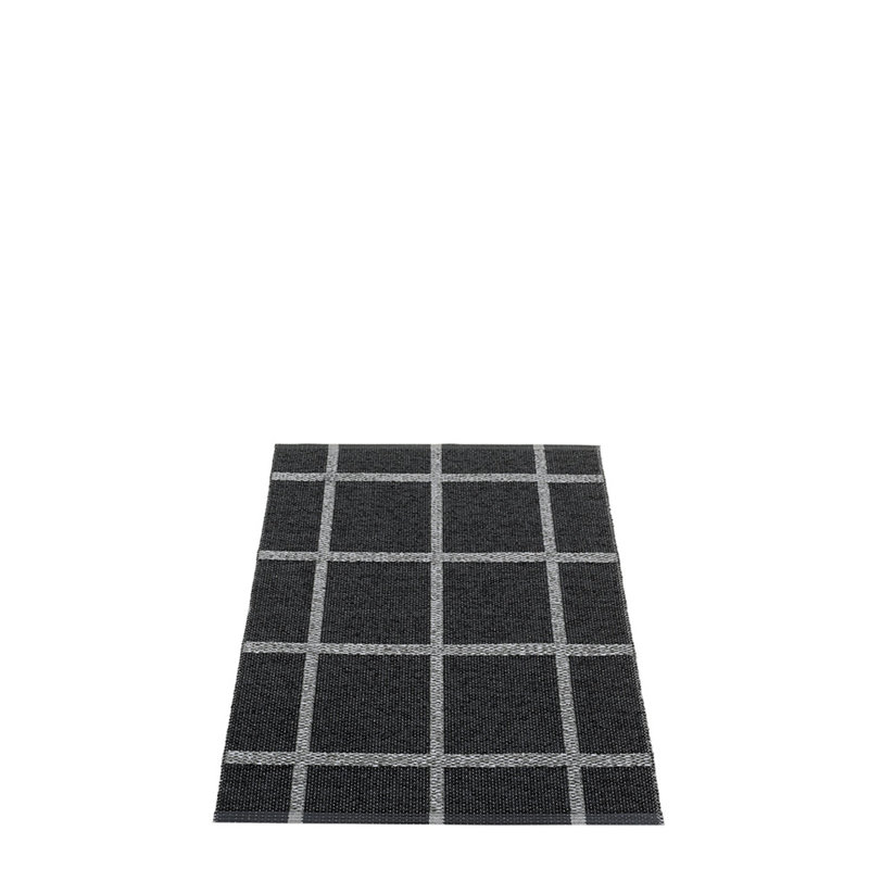 Ada Dark Gray/Ivory Area Rug, Black/Gray, Rectangle 2'3" x 3'3"