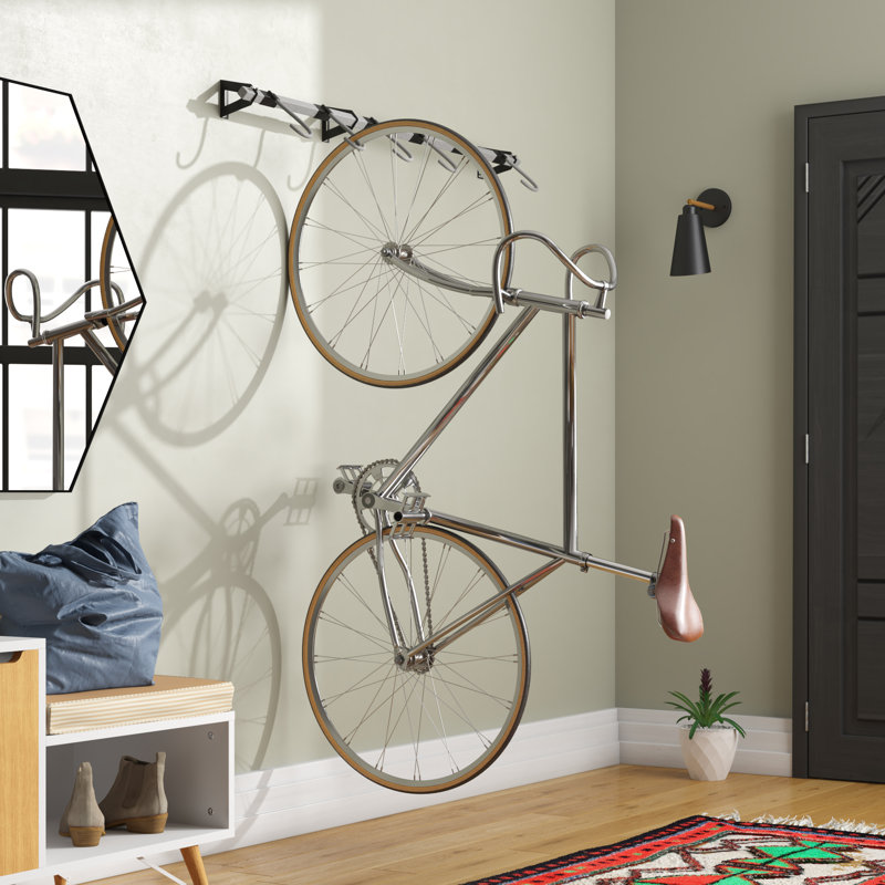 Steel Wall Mounted Adjustable Multi-Use Bike Rack