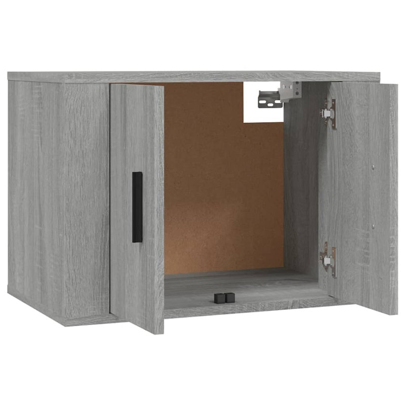 Hanah Unfinished Floating TV Stand for TVs up to 60", Grey Sonoma