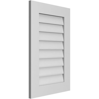 Rectangle Surface Mount Signature Urethane Non-Functional Gable Vent Primed Tan