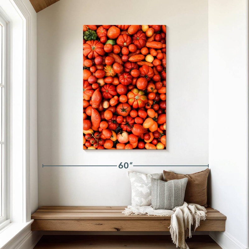 Yarlin Red And Orange Vegetables, 45" H x 30" W