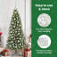 Christmas Bauble Set with 300 LEDs 120 pcs Plastic-1519245172