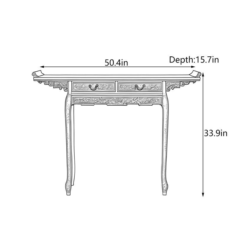 Jaheim, 33.9" H x 50.4" W x 15.7" D
