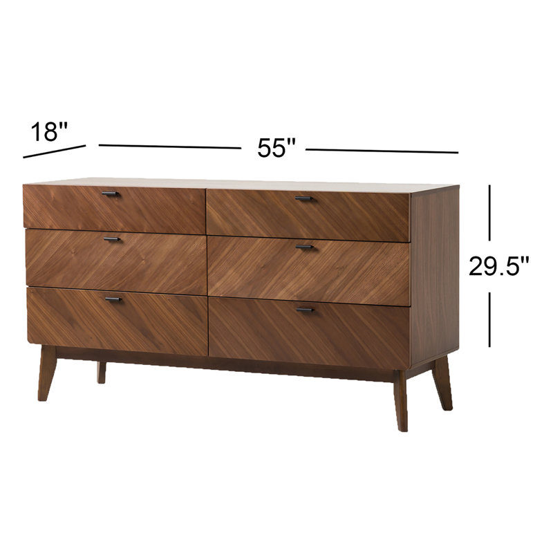Commode 6 tiroirs Aukai