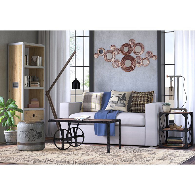 Phineas Damask Hand Woven Area Rug, Rectangle 160 x 229 cm