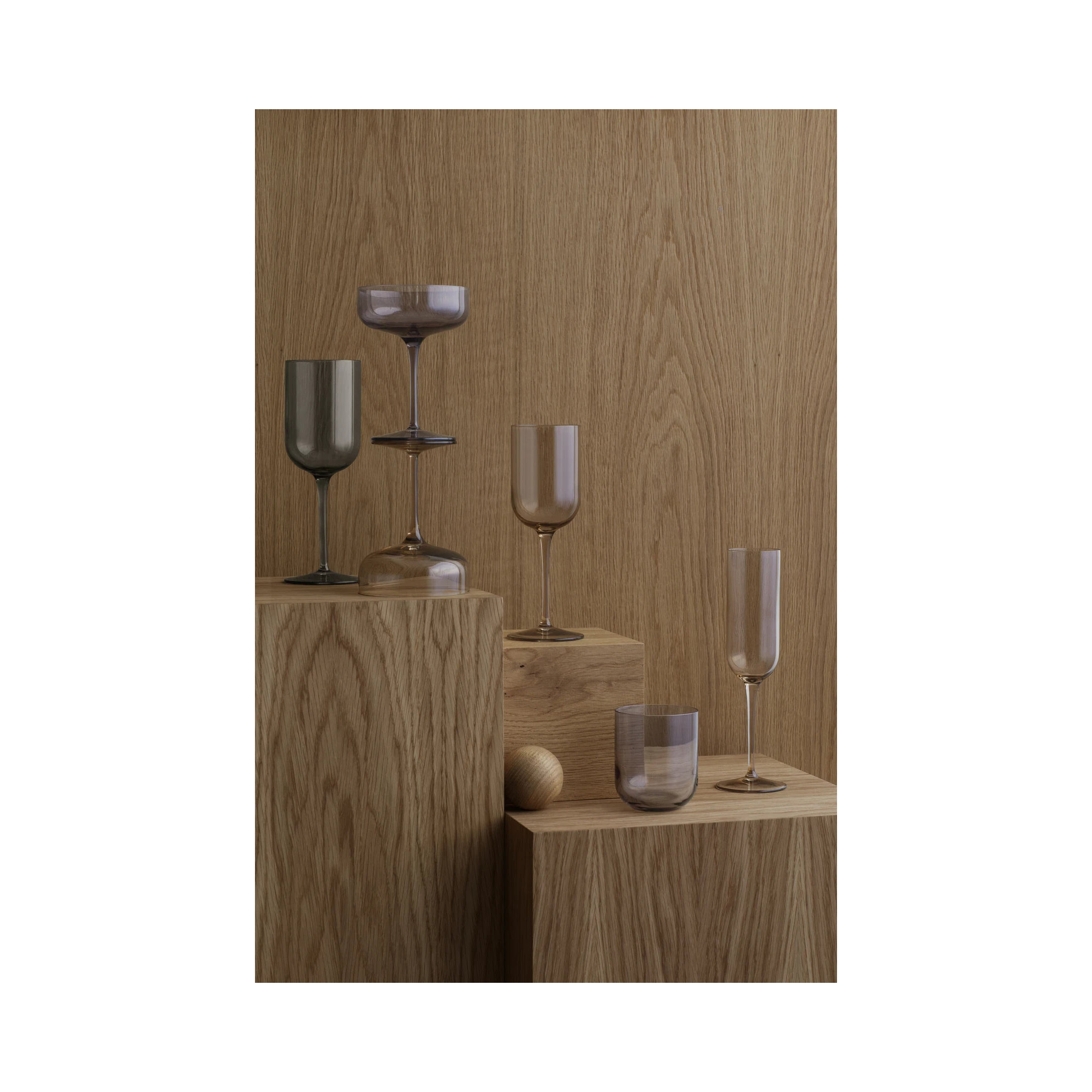 FUUM 7 oz. Crystal Flute Glassware Set, Nomad