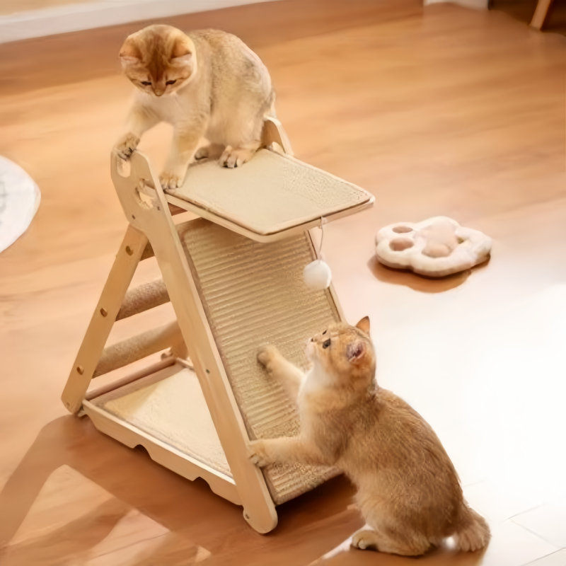 Arbre à chat multifonctionnel en bois pour chat