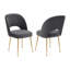 Chaise en velours Rizo Cognac-4605388