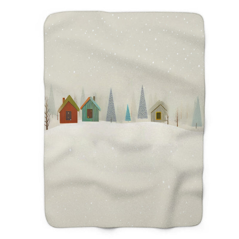Winter Snuggles - couverture 1 pièce, Grand lit