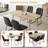 55.1'' Rectangular Dining Table Set, Modern Kitchen Table Set For Kitchen, Dining Room, Home Furniture(1 Table 4 Chairs)-109615561-109615556