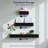 Vintage Black Ornate Trim 3-Piece Floating Wall Shelf Set