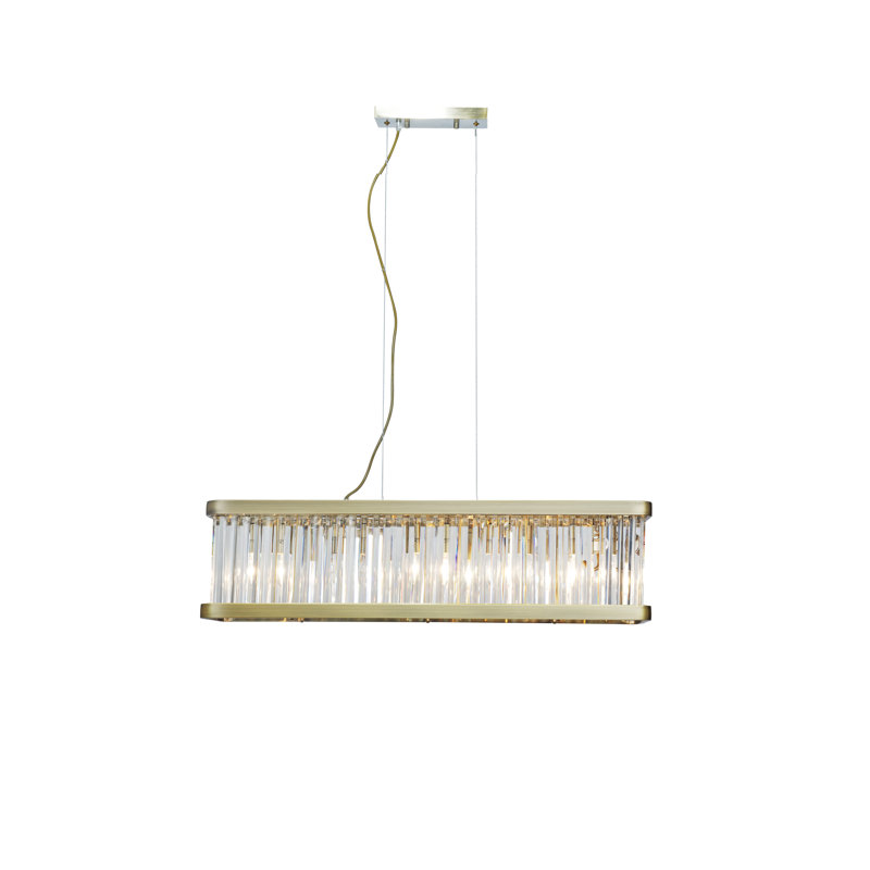 Fairbury 5 - Light Kitchen Island Pendant, Antique Brass