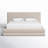 Viski Upholstered Platform Bed In Brun Boucle-100964993