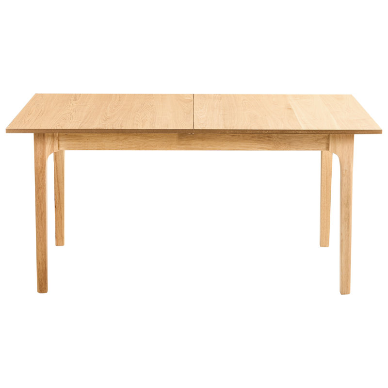 Extending Dining Table Light Ash Wood 160/200 cm 90 cm