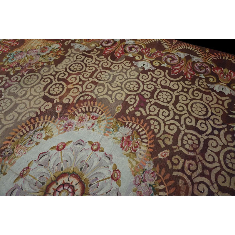 One-of-a-Kind 14'8" x 15'0" Square Flatweave Area Rug