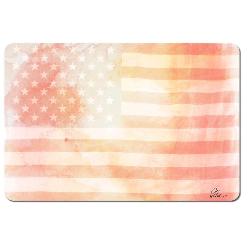 Moxee Polyester-Coated Hardboard No Pattern Rectangle Placemat
