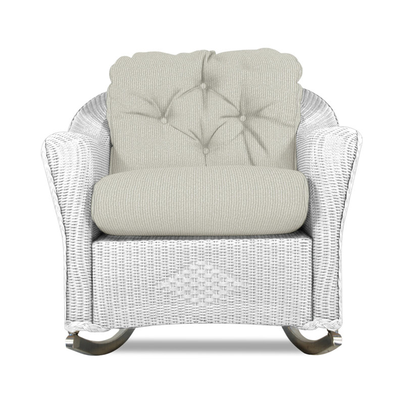 Reflections Outdoor Rocker Chair, Demo Stone, White