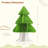 Bookshelf Christmas Tree Shape Corner Bookcase 
