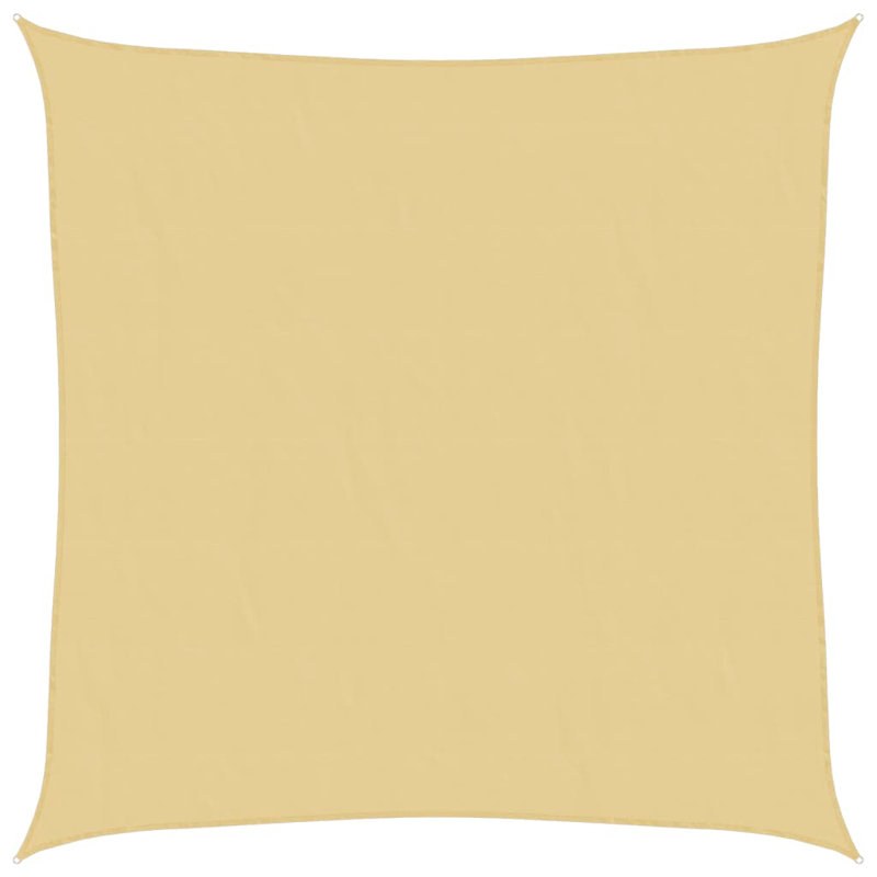 Carlitta 100% Polyester Oxford 4m x 4m Square Shade Sail, Sand