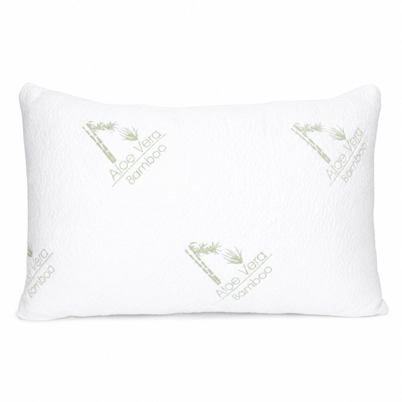     Cooling Bamboo Pillow, Adjustable Memory Foam, Aloe Vera Infused Cover, King