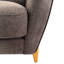Fauteuil d'appoint pour chambre à coucher, Design artistique, revêtement, rembourrage en mousse, siège à assise mi-ferme, beige