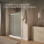 Levity 74" H x 59.63" W Bypass Shower Door with CleanCoat® Technology-801942697-726357551