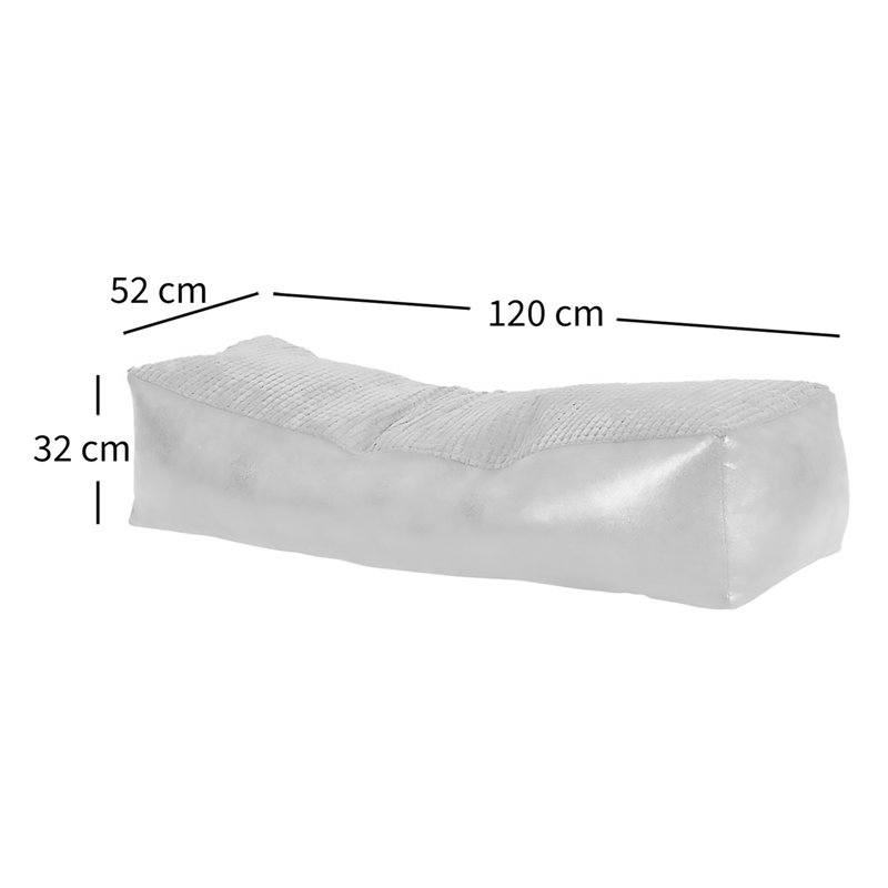 Chimayo Refillable Bean Bag Sofa, Black / Chocolate