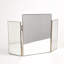 Tri-Fold Vanity Mirror-Nickel