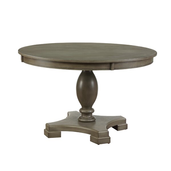 Gracie Oaks Hennessy Round Solid Wood Base Dining Table | Wayfair