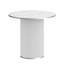 80cm Modern Round Dining Table with Fluted Pedestal -961189312