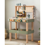 Carpenter Workbench with Tools Toy Organizer