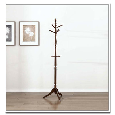 Portemanteau en bois massif, 10 crochets