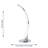 Set Of 2 Polished Chrome LED Arc Table Lamps