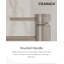 Robinet de lavabo de salle de bain monocommande en nickel brossé Angelsey-115657343
