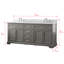 Ensemble de meuble-lavabo double 72 po Currahee-2099547479