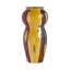 Vase courbé en céramique avec une finition abstraite multicolore-1891714376-1891714377