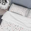 Ensemble de housse de couette en microfibre brun / noir / blanc 3 pièces-781719514