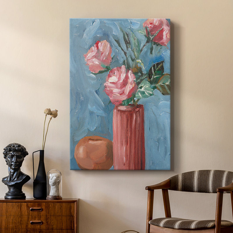 Rosa Blooms II - galerie sur mesure, H 27 po x l 18 po