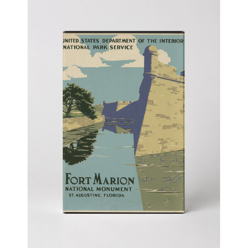 Grand Canyon National Park (c. 1938) - Portrait, art mural sur toile, 20" W x 16" H, Fort Marion