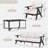 Aluminum 4-Piece Outdoor Sofa Seating Group With Cushions-Beige-9151767